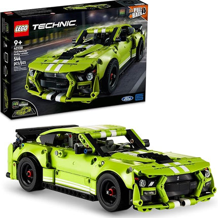 LEGO Technic Ford Mustang Shelby GT500 Toy Car - Building Toy for Boys & Girls, Ages 9+ Years - Pull Back Car W/AR App for Pretend Play - Gift Ideas - 42138