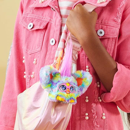 FURBY Furblets Swee-Dee Spring Mini Friend, Easter Chick Themed, Electronic Plush Toys for Girls & Boys, Multicolor, Speaks Furbish & Plays Music, Back to School Gifts, Ages 6+