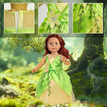 18 inch Doll Clothes Accessories - 6Pcs Different Fairytale Costume Dress