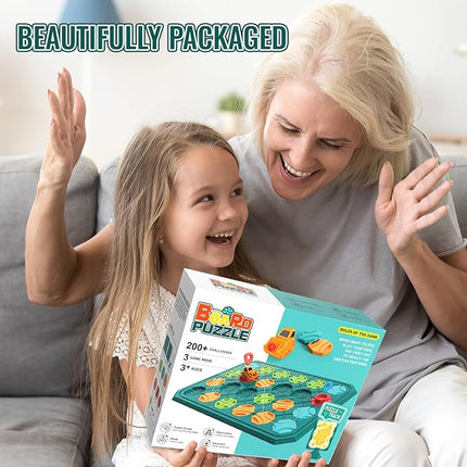 Kids STEM Board Games Educational Learning Toys，Logic Road Builder Games，Brain Teasers Puzzles Toys，Montessori Preschool Birthdays Gifts for Kids Ages 4 5 6 7 Year Old Boys Girls