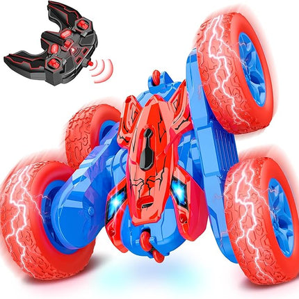 RC Cars Toys for Boys Ages 3-8 Kids Remote Control Stunt Car Toy Christmas Birthday Gifts for 4 5 6 7 8 9 10 Year Old Boy Girl Gift 360° Flip 4WD Car for Boys Age 4-6 5-7 Stocking Stuffers