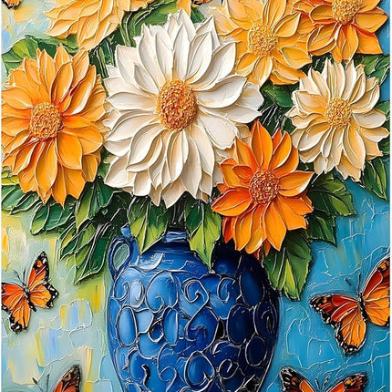 Puzzles for Adults 1000 Pieces,1000 Piece Puzzle Vase with Beautiful Flowers Jigsaw Puzzles 1000 Pieces Adult Puzzles Games Unique Cool Puzzle Challenging Family Game Great Gift Idea 28x20 in