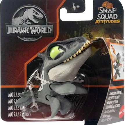 Jurassic World 2022 Snap Squad Attitudes Set of 4 Figures (Tyrannosaurus Rex, Spinosaurus, Mosasaurus, Stegosaurus) from GXW58-956C Release