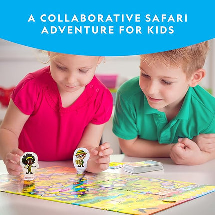 National Geographic My First Safari Board Game for Kids 4-6 – Animal Game for Kids & Adults, Cooperative Fun Perfect for Family Game Night, Kids Board Games, Games for Family Night