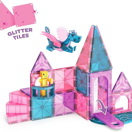 MAGNA-TILES Castle 25-Piece Magnetic Construction Set, The Original Magnetic Building Brand