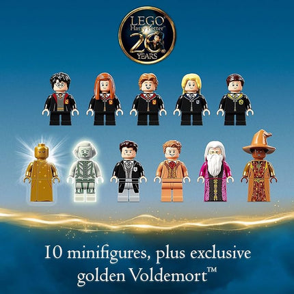 LEGO Harry Potter Hogwarts Chamber of Secrets 76389 Castle Toy with The Great Hall, 20th Anniversary Model Set with Collectible Golden Voldemort Minifigure and Glow-in-The-Dark Nearly Headless Nick