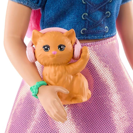 Barbie Mysteries: Beach Detectives Daisy Doll Wearing Signature Removeable Outfit with Storytelling Accessories, Including Pet Kitten