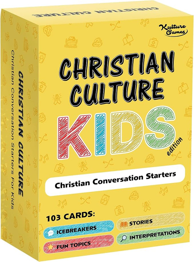 Kulture Games - Bible Conversation Cards for Kids - Christian Family Games - Faith Based Educational Card Games - Sunday School Christian - Gifts Learning - Ages 6+