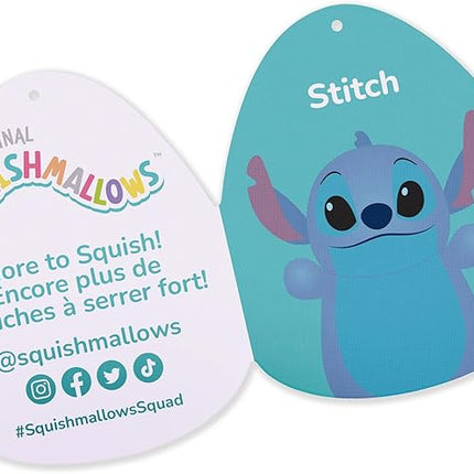 Squishmallows Disney Original 10-Inch Stitch HugMees - Medium-Sized Ultrasoft Official Jazwares Plush