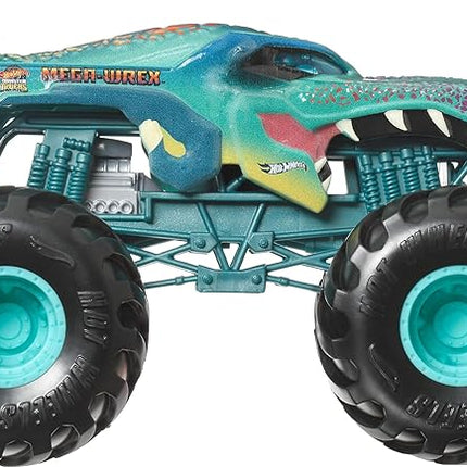 Hot Wheels Monster Trucks, Oversized Monster Truck, 1:24 Scale Die-Cast Toy Truck with Giant Wheels and Cool Designs