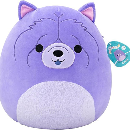 Squishmallows Original 14in Bicepa The Purple Chow Chow – Official Jazwares Plush (Large)
