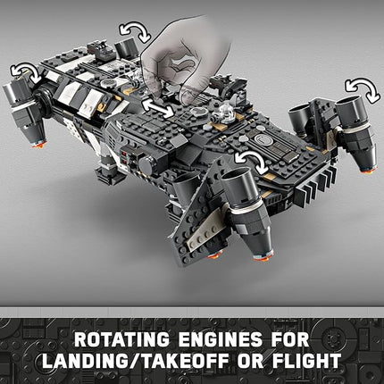 LEGO Star Wars Skeleton Crew The Onyx Cinder Spaceship Toy - Star Wars Building Toy Set for Kids, Boys & Girls, Ages 10+ - Birthday Gift for Fans - 75374