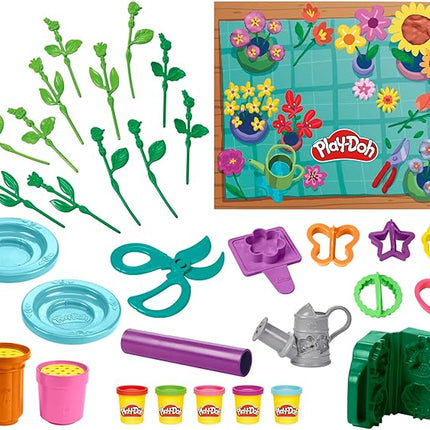 Play-Doh Flower Shop Playset, 27 Garden Toy Accessories, Kids Arts & Crafts, 3+