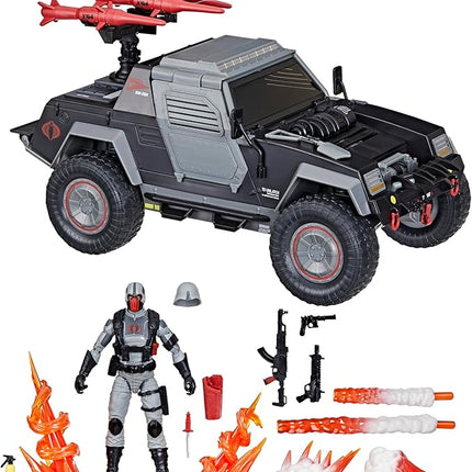 G.I. Joe Classified Series #120, Cobra Night Attack 4-WD Stinger & Driver, Collectible 6 Inch Action Figure & Vehicle with 8 Accessories