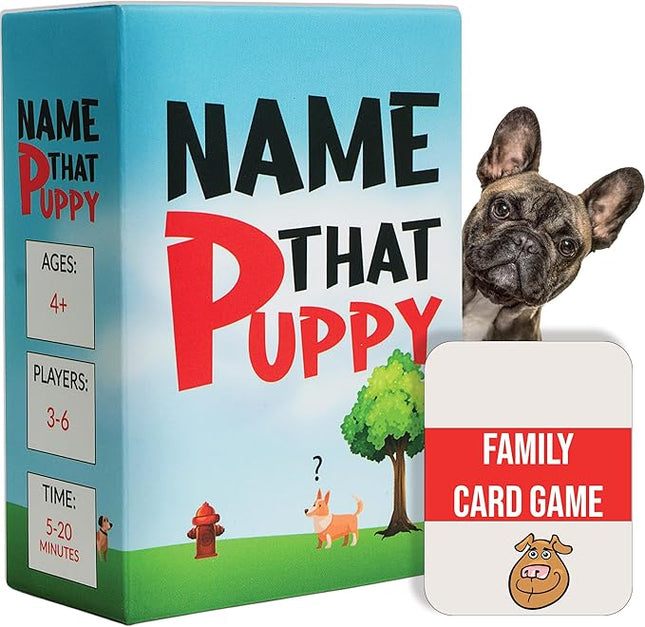 Name That Puppy – Fun Family Card Game for Kids, Adults & Dog Lovers | Easy Party Game, Hilarious Group Play, Quick to Learn, Great Gift for Pet Owners & Game Night