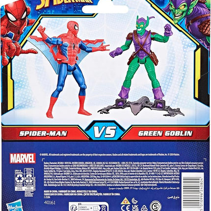 SPIDER-MAN Marvel Epic Hero Series vs Green Goblin 4-Inch Action Figure Set & 2 Accessories, Marvel Super Hero Toys for Kids Ages 4 & Up
