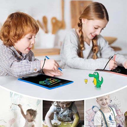 KOKODI Kids Toys 3 Pack LCD Writing Tablet, Colorful Drawing Pad Erasable Doodle Board, Educational Learning Toys Birthday Gifts for Boys Girls Age 3 4 5 6 7 8(Blue & Pink & SkyBlue)