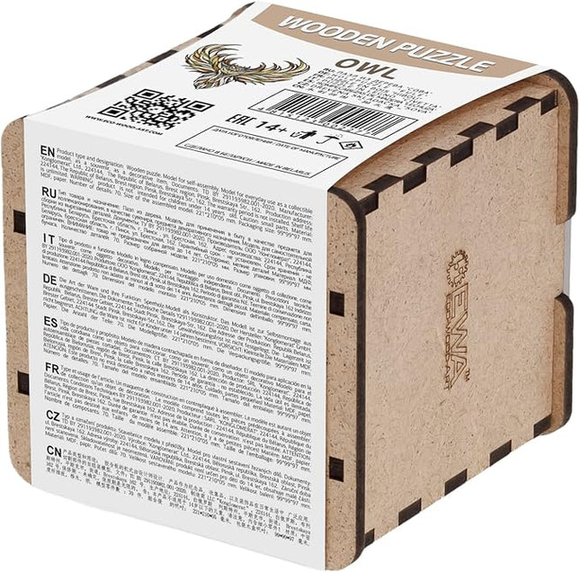 EWA Home Décor – Owl Small 70 Pieces – Wooden Jigsaw Puzzle for Adults – Perfect for Artistic Home Decoration and Mindful Relaxation