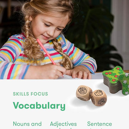 SimplyFun Clover Leap - Educational Vocabulary Game - Sentence Building for Kids, Develop Sentence Structure & Vocabulary Skills, Fun Learning Game for Families - 2-4 Players, Ages 5 & Up