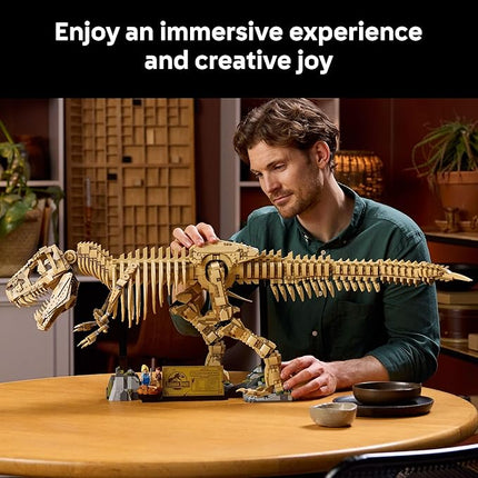 LEGO Jurassic World Dinosaur Fossils: Tyrannosaurus Rex - Building Set for Adults, Ages 18+ - Gift for Christmas - Collectible Home Decor for Bedroom, Office, or Any Room - 76968