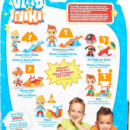 BANDAI Vlad & Niki Play Action Figure - Superhero Vlad Figure - Articulated Action Figurine with Accessories, Multicolor, P57551