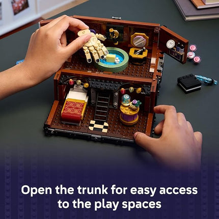 LEGO Wednesday Thing’s Apartment Building Toy - Transforming Trunk Playset W/Poseable Thing & Enid Sinclair Minidoll - Wednesday Merch for Girls & Boys, Ages 10+ - Gift Idea for Birthdays - 76785