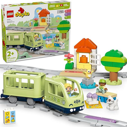 LEGO DUPLO Town Interactive Adventure Train Set - Building Toy for Toddlers, Boys and Girls, Ages 2+ - Learning Train Toy Playset with Lights and Sounds - Gift for Birthdays and Holidays - 10427