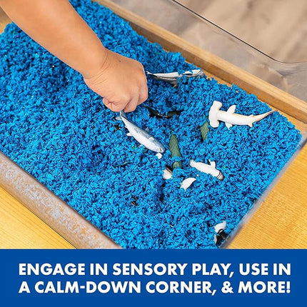 Educational Insights Pluffle 4-Pack - Sensory Bin Foam Set, No Mess Alternative to Sand Toys & Slime for Toddlers at Home or in The Classroom, Fun Sensory Table Filler, Gift for Kids Ages 3+