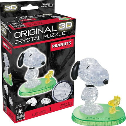 BePuzzled | Peanuts Snoopy and Woodstock Original 3D Crystal Puzzle, Ages 12 and Up