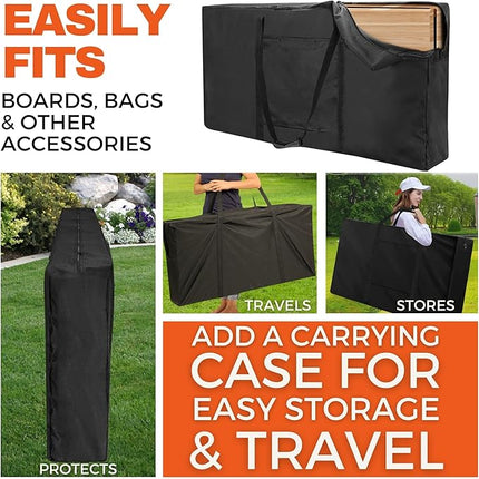 USA Large Stars & Stripes Faded All-Weather Cornhole Boards - Regulation Size Weatherproof Cornhole Game - Official ACA, ACL Tournament Set