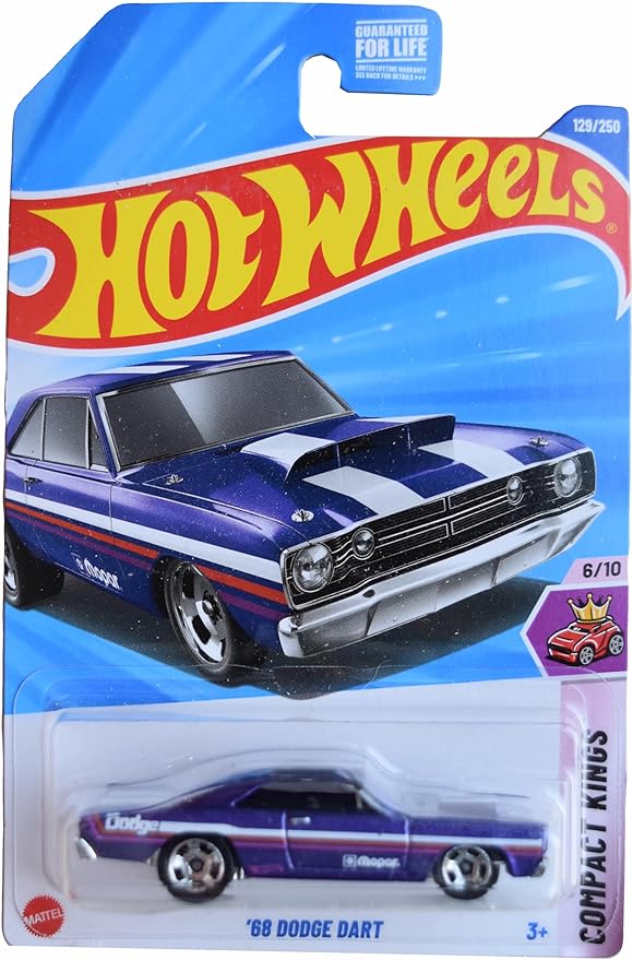 Hot Wheels '68 Dodge Dart, Compact Kings 6/10 [Purple] 129/250