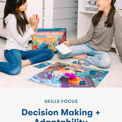 SimplyFun Crystal Cup Rally - Educational Kids Game - Develops Reasoning Skills, Planning, & Strategic Thinking - 2-5 Players, Ages 7 & Up