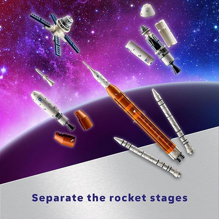 LEGO Icons NASA Artemis Space Launch System - DIY Rocket Model Building Set for Adults, Ages 18+ - Gifts for Birthdays - Unique Bedroom Decoration for Space & NASA Lovers - 10341