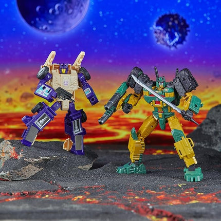 Transformers Legacy United Doom ‘n Destruction Collection, Bludgeon & Rukus, Mayhem Attack Squad Converting Action Figure 2-Pack, 8+ (Amazon Exclusive)