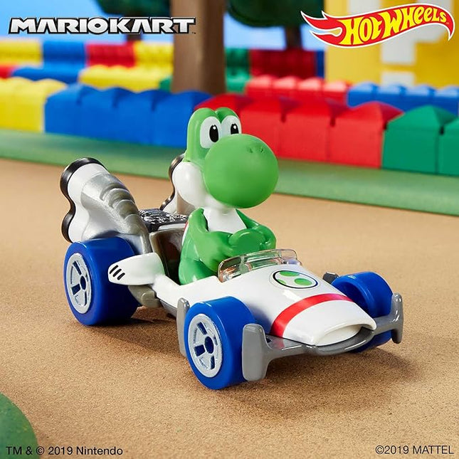 Hot Wheels Mario Kart Collection of 1:64 Scale Die-Cast Replica Vehicles, Toy Collectibles