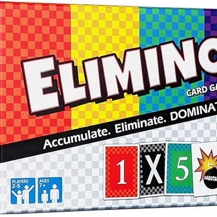 Elimino! A Fast Paced Card Game for Kids, Adults and Families, an Easy to Learn Game for a Fun Family Game Night | Ages 7+