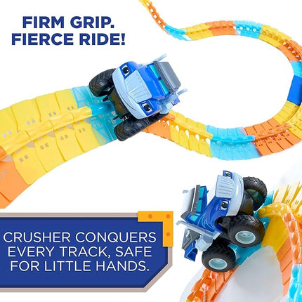 Blaze and The Monster Machine TurboTwist Racers - Race Track Set (Crusher TurboTwist Racer) (Blue)