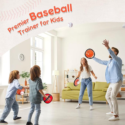 Playzap Toss and Catch Ball Set - Ultra Soft & Safe Toddler Baseball Gloves Designed for Pain-Free - Kids Games Toys Indoor Outdoor - Great for Yard Beach Pool - Gift for Boys Girls 2-4 5-7 8-10 Years