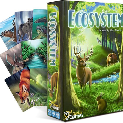 Ecosystem - A Family Card Game about Building Habitats | Learn about Animals, Ecology & Biodiversity for Kids, Adults, Families or the classroom! Fun Board Games for Environmental Science Class
