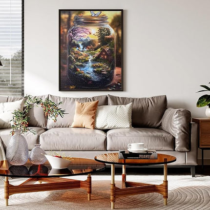 Jigsaw Puzzles for Adults 1000 Pieces Impossible Hard Difficult Challenging Puzzles for Adults 1000pc Puzzles World in Bottle Nature's Dream Jigsaw Puzzle 1000 Pieces 28 x 20 inch