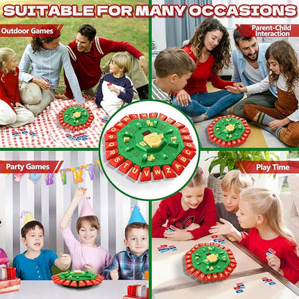 Word Game Family Board Game with Digital Display Timer, 2 Modes, 35 Cards, Fun Fast-Paced 24-Letter Game for Kids & Adults, 2+ Players, Ages 3 & Up