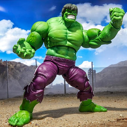 Marvel Legends Maximum Series Hulk, Deluxe Hulk Comics Collectible 6-Inch Scale Action Figure with Incredible Articulation and Smashing Accessories