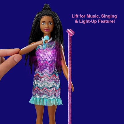 Barbie Big City, Big Dreams Singing Brooklyn Doll with Music, Light, Guitar & Accessories, Lift Hand to Activate