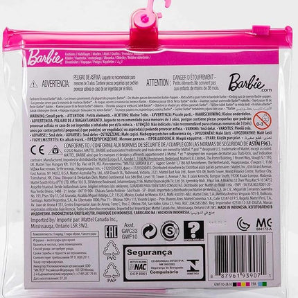 Barbie Fashion & Accessories Pack, Bridal Outfit Doll with Wedding Dress, Veil, Shoes, Necklace, Bracelet & Bouquet