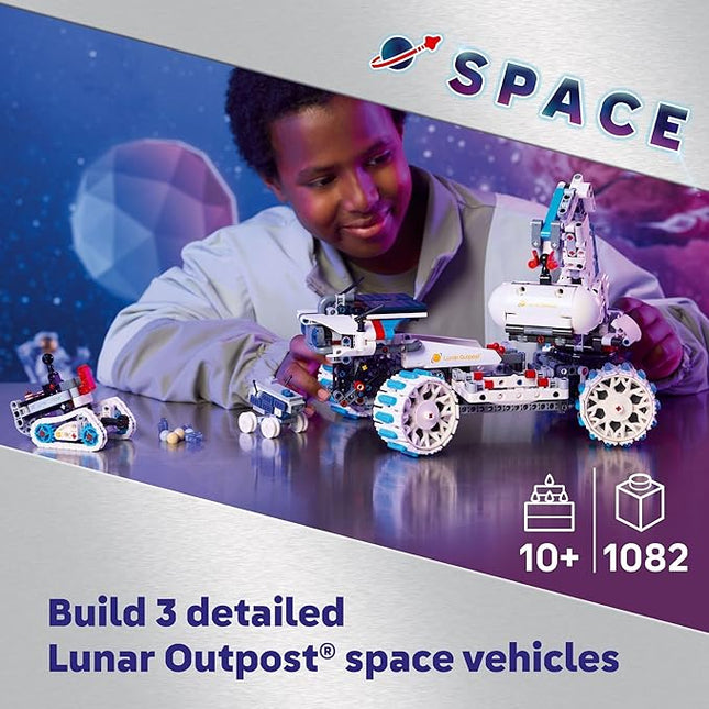 LEGO Technic Lunar Outpost Moon Rover Space Vehicle Building Toy - All-Terrain Explorer for Kids, Boys & Girls, Ages 10+ - Buildable Space Decor for Any Room - Gift Idea for Birthdays - 42211