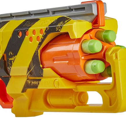 Nerf Zombie Strike Hammershot Blaster, Pull-Back Hammer-Blasting Action, 5 Darts (Amazon Exclusive)