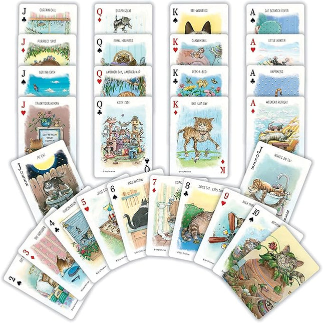 MasterPieces Officially Licensed Cats Playing Cards - 54 Card Deck for Adults
