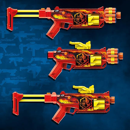 Nerf Loadout FlareFusion Blaster, 3 Interchangeable Attachment Accessories, 18 Nerf N1 Darts, Kids Toys & Gifts, Ages 8+ (Amazon Exclusive)