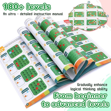 Logic Road Builder Games Toys: STEM Toys for 4 Year Old Kids Montessori Board Game Brain Teaser Puzzles Preschool Learning Activities Educational Toy for Toddler Ages 3 5 6 7 8-12 Boys Girls Gifts