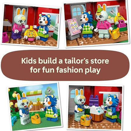 LEGO Animal Crossing Able Sisters Clothing Shop Building Toy - Animal Crossing Toy Figures and Playset for Kids, Girls and Boys, Ages 6+ - Pretend Play Gift Idea for Birthdays - 77055
